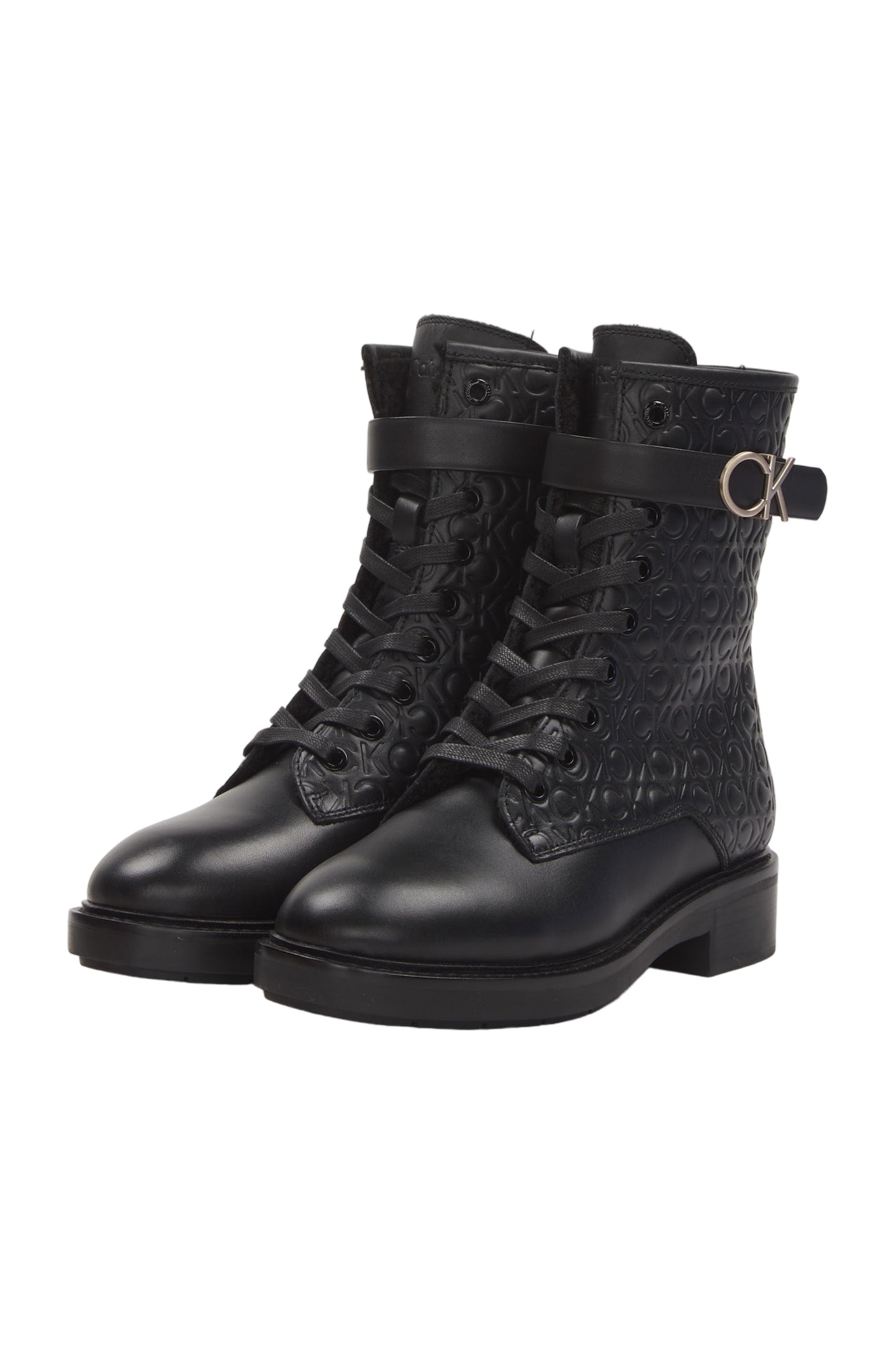 Calvin Klein Schnürstiefeletten Size 36 Schwarz 