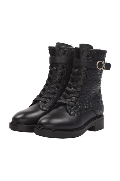 Calvin Klein Schnürstiefeletten Size 36 Schwarz 