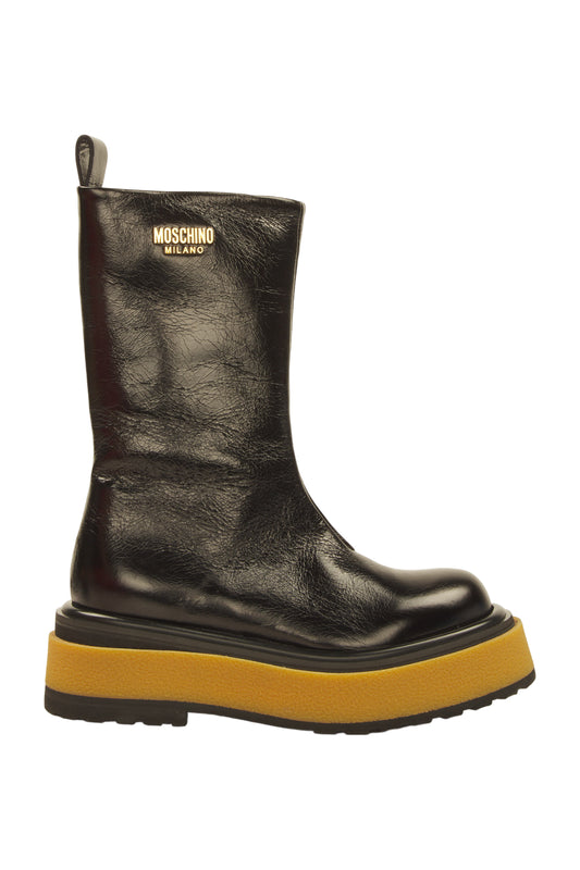 Moschino Stiefel Boots Größe 37 Schwarz