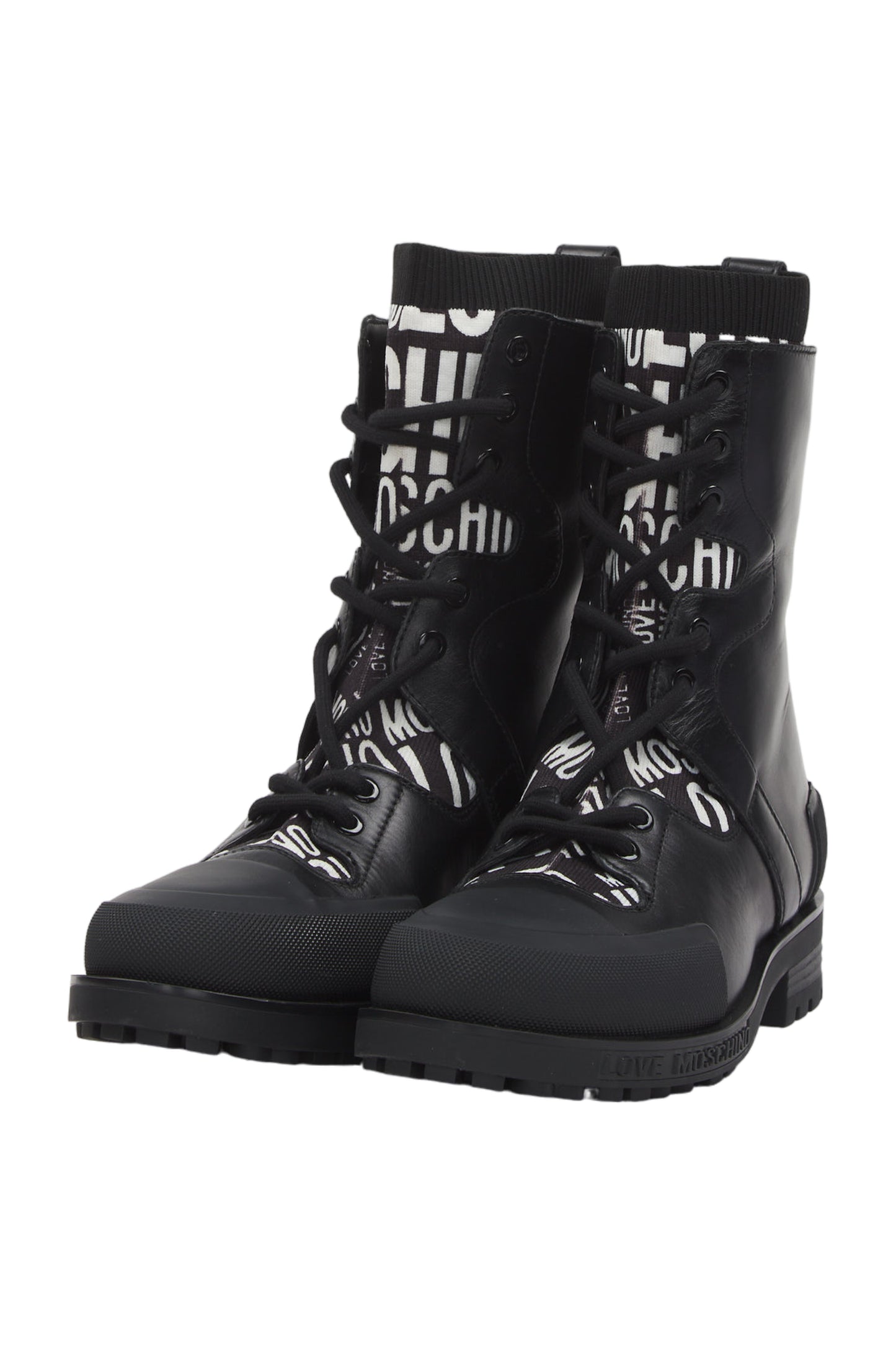 Love Moschino Schnürstiefeletten Size 38 Schwarz 