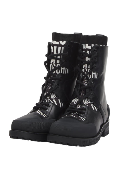 Love Moschino Schnürstiefeletten Size 38 Schwarz 