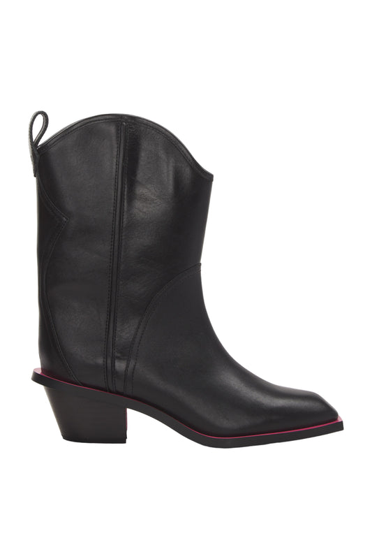 Msgm Stiefel Cowboy Boots Size 39 Schwarz 