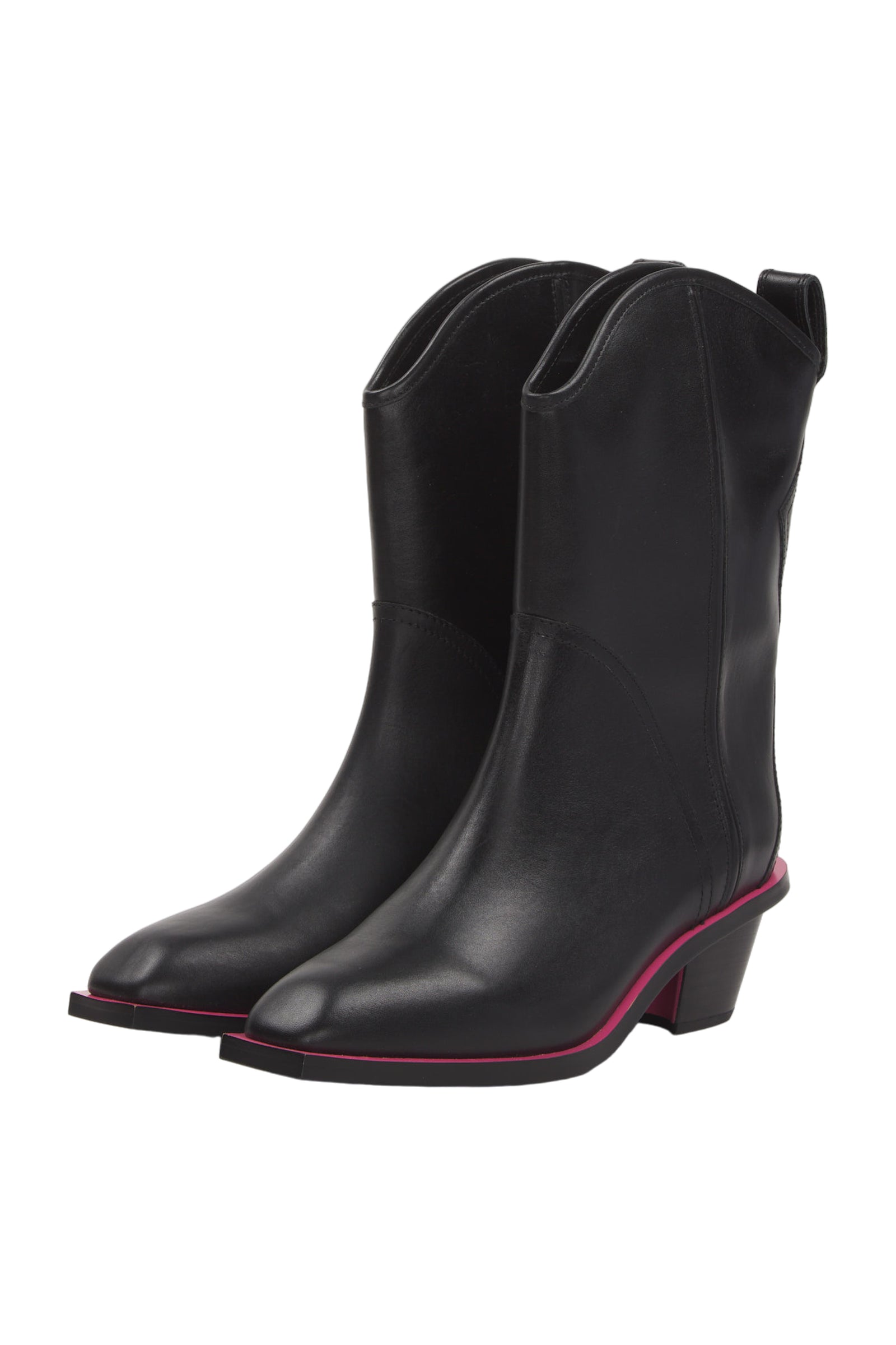 Msgm Stiefel Cowboy Boots Size 39 Schwarz 