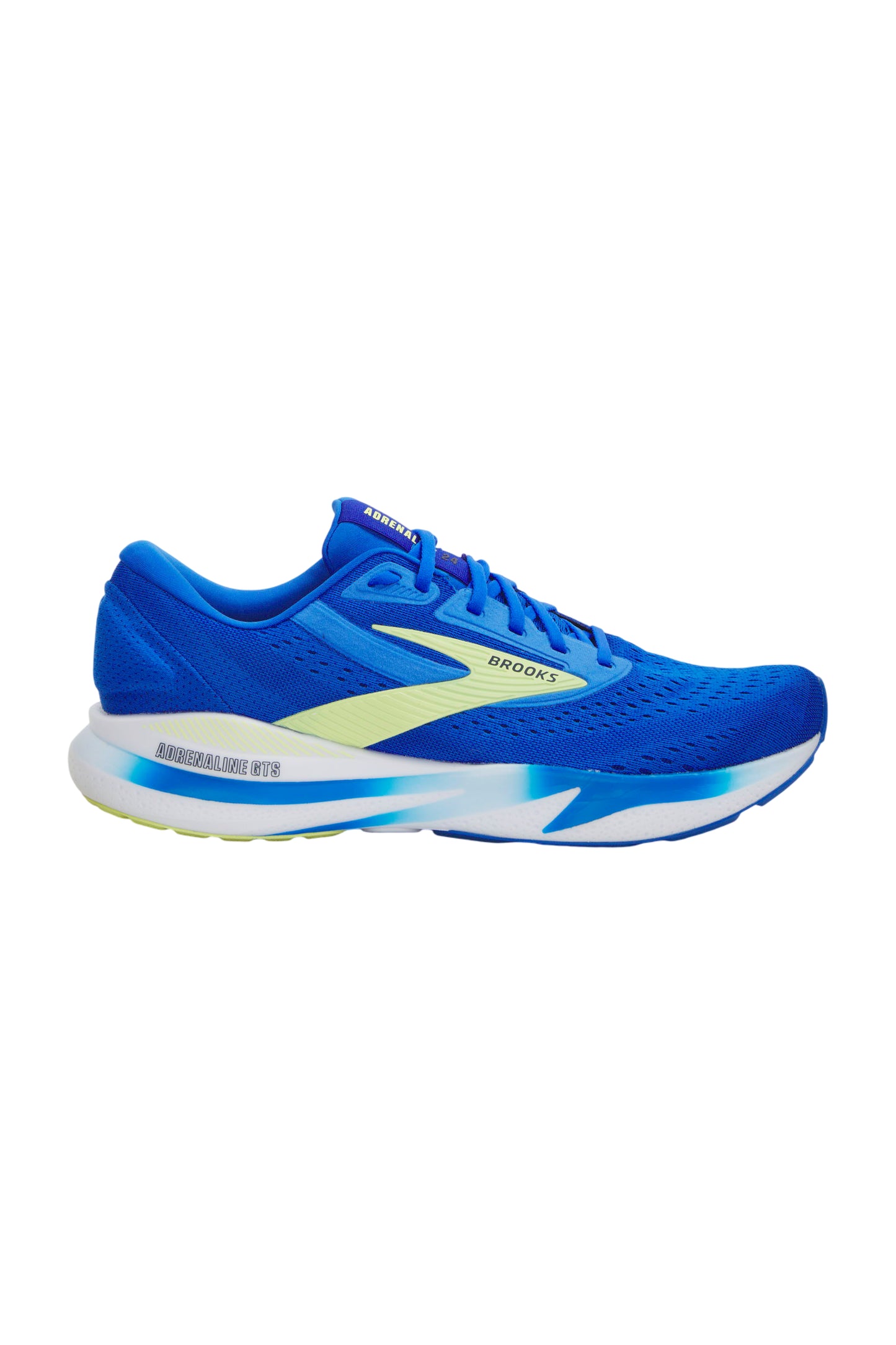Brooks Adrenaline GTS 24 Herren Laufschuhe - Kobalt/Neon Gelb