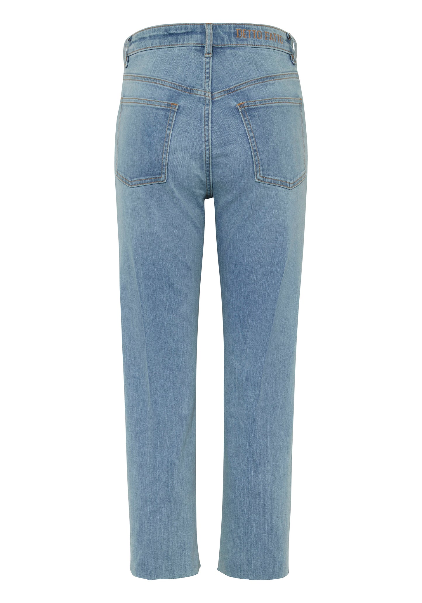 Detto Fatto Woman High Waist Cropped Straight Women, Jeans, Comfort Fit 40 Light Blue