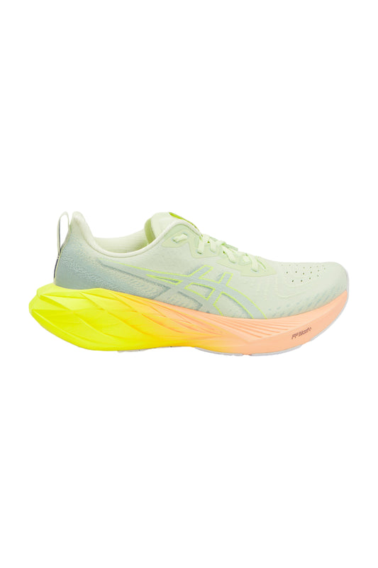 Asics Novablast 4 Paris Herren Laufschuhe - Cool Matcha/Safety Yellow