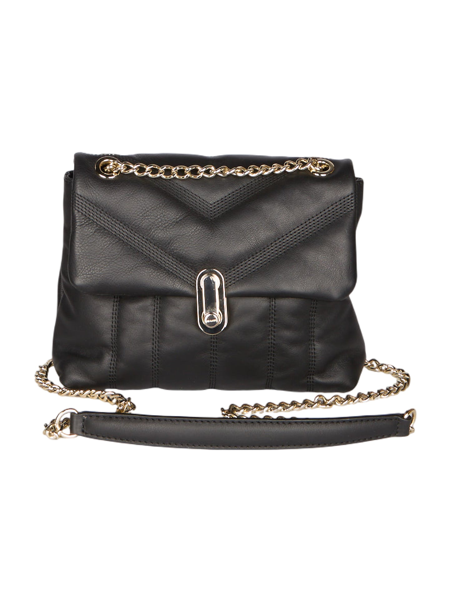 Ted Baker Ayalina Mini-Umhängetasche - Schwarz mit Goldkette