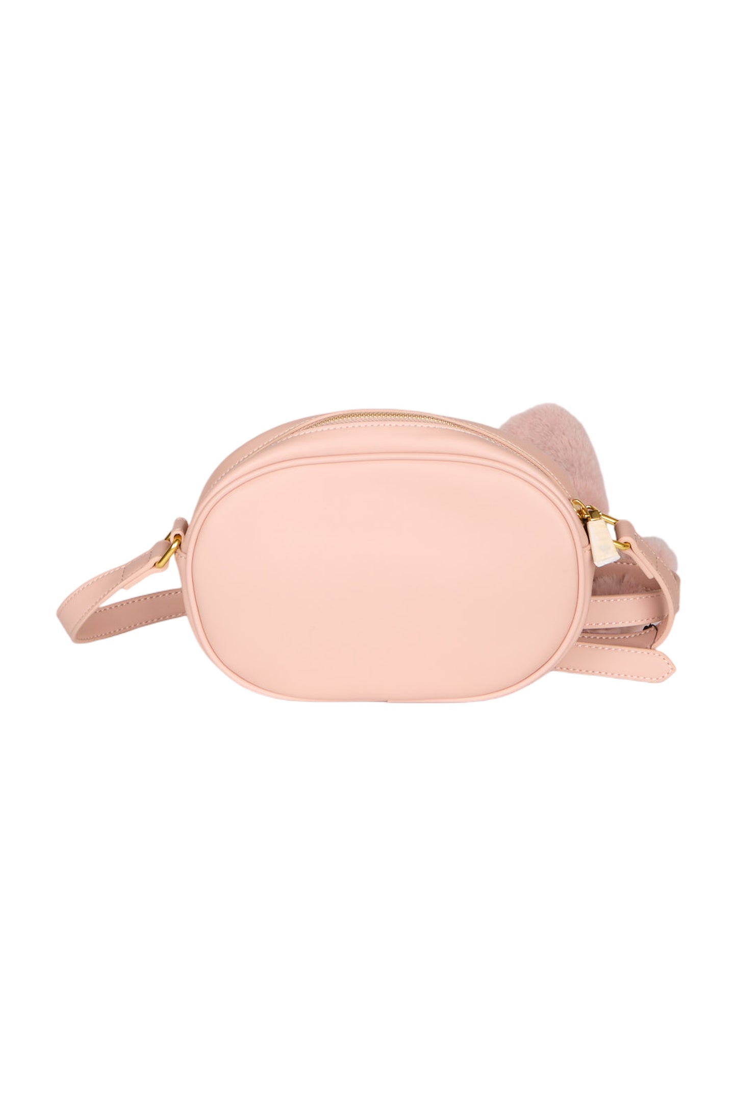 Love Moschino Crossbody Tasche in Rosé mit Schal-Detail aus Kunstpelz Handtasche  