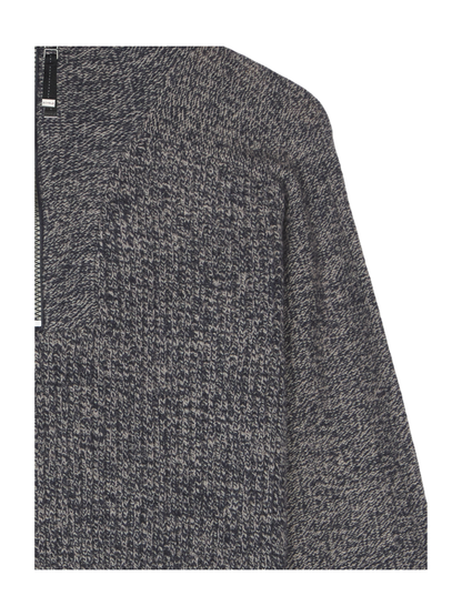 BISPEN WOOL ZIP NECK
