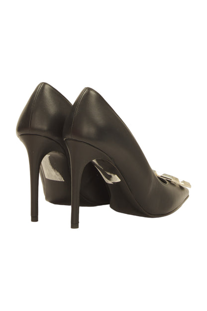 Off-White High Heels Size 38 Schwarz 