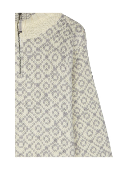 SVALBARD WOOL ZIP NECK