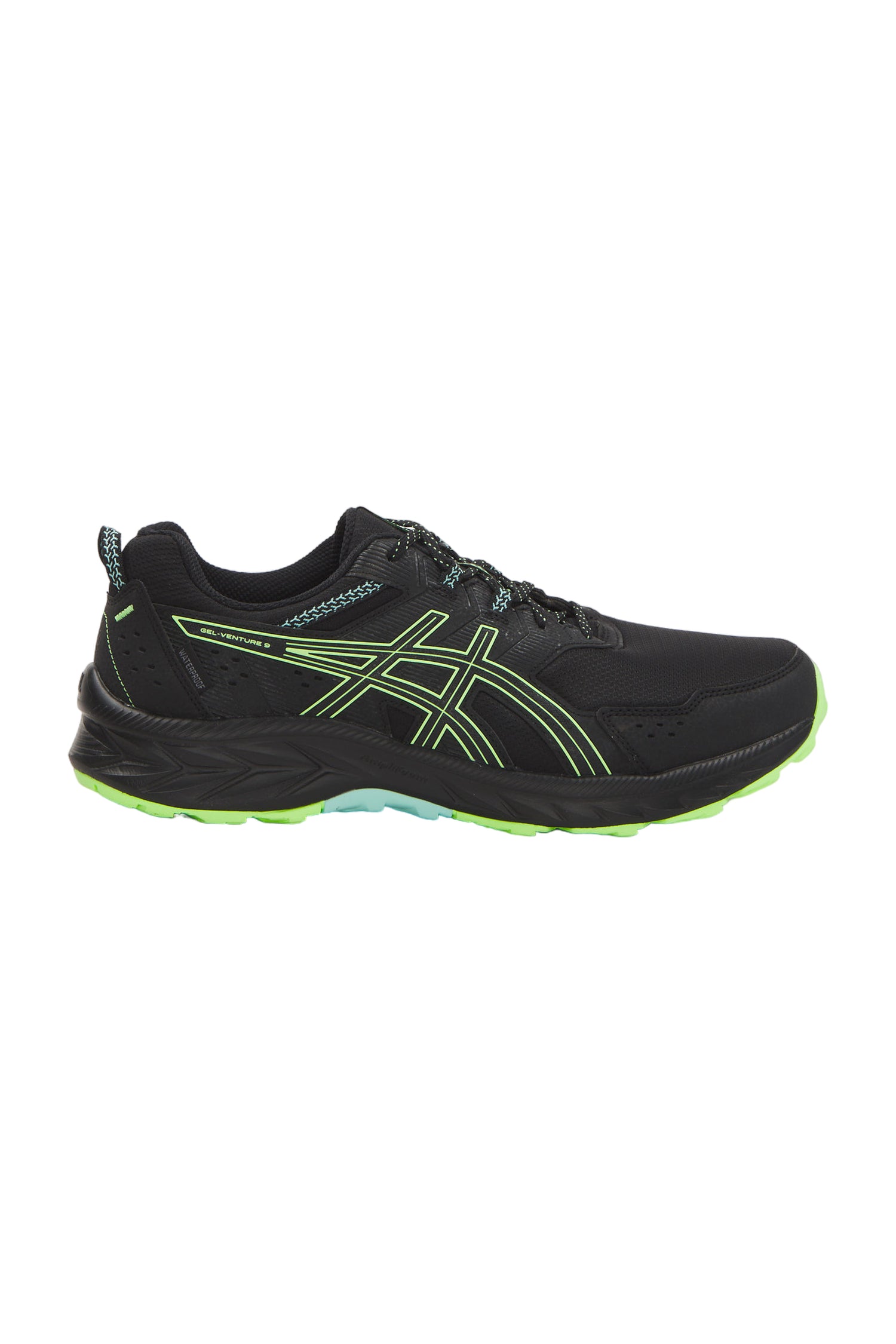 Asics Gel-Venture 9 WP Herren Laufschuhe - Schwarz/Cool Matcha