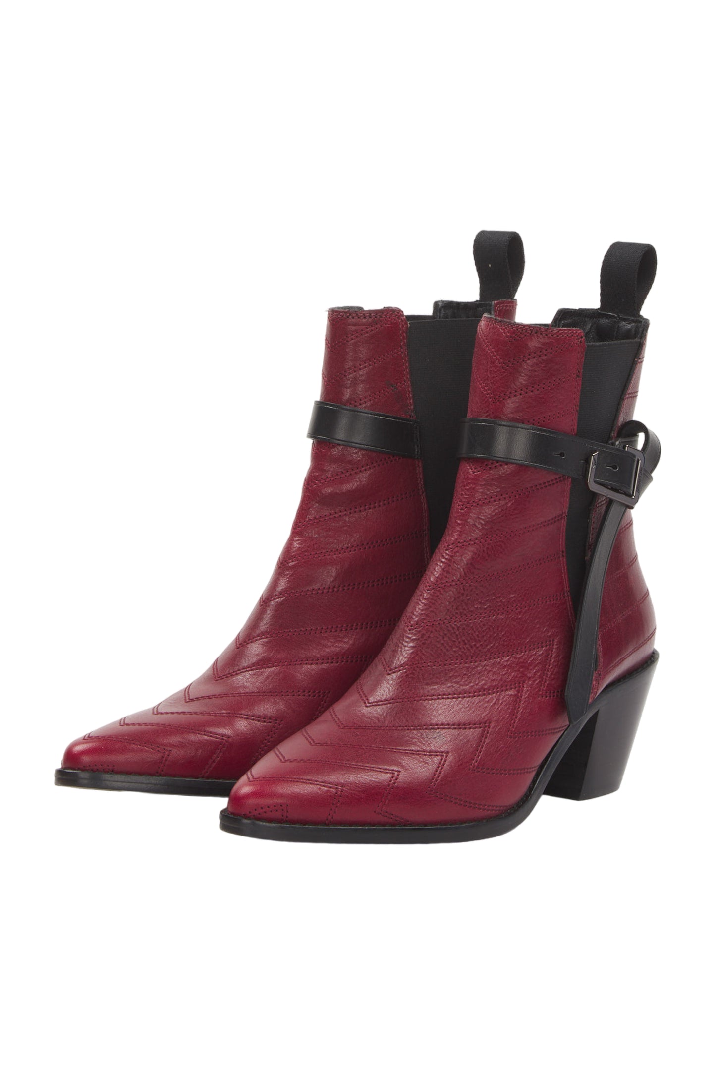Zadig & Voltaire Ankle Boots Size 38 Rot 