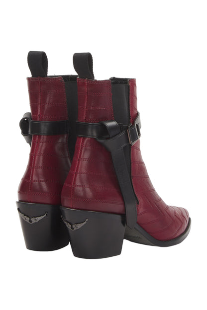 Zadig & Voltaire Ankle Boots Size 38 Rot 