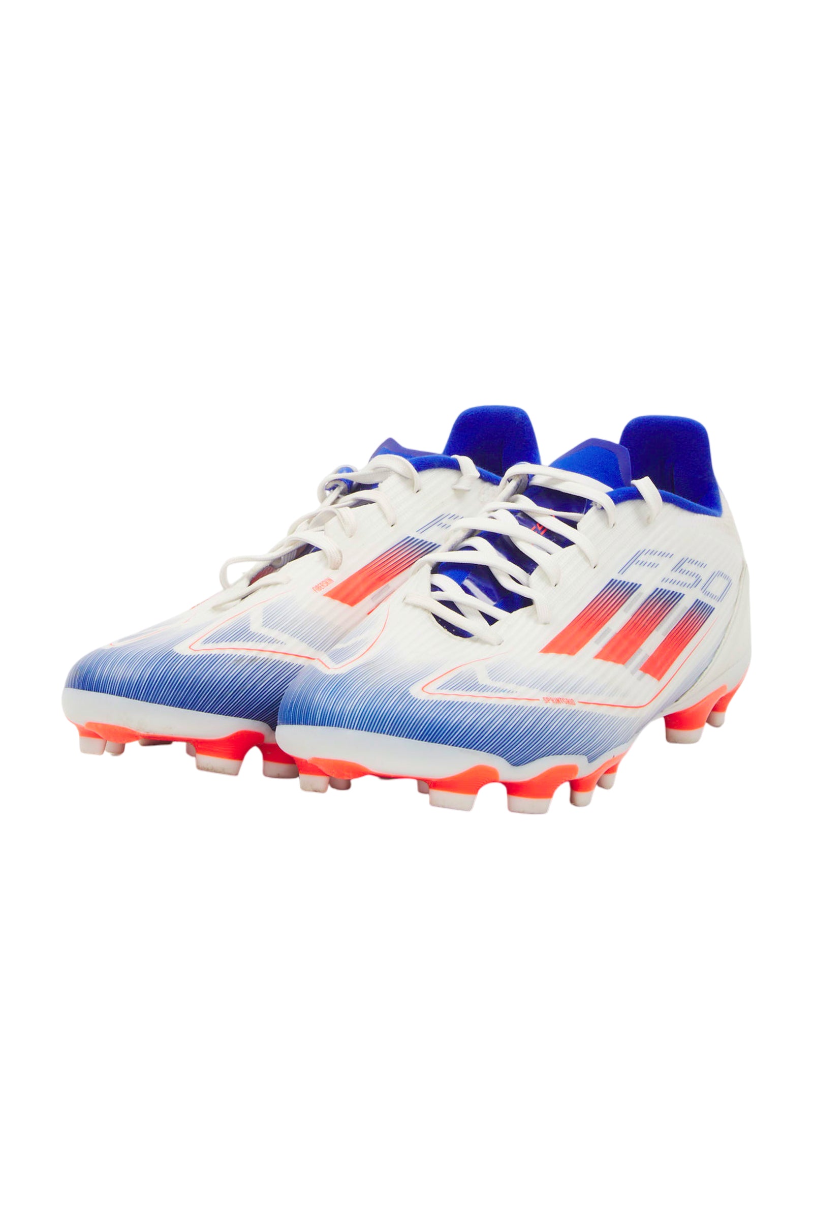 adidas F50 League Herren Fußballschuhe - Cloud White/Solar Red/Lucid Blue
