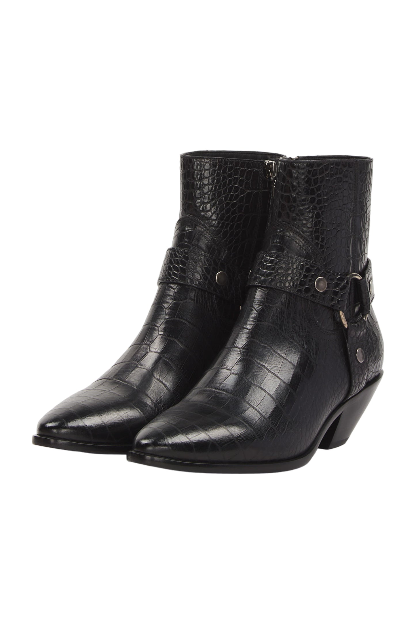 Saint Laurent Ankle Boots Size 40 Schwarz 