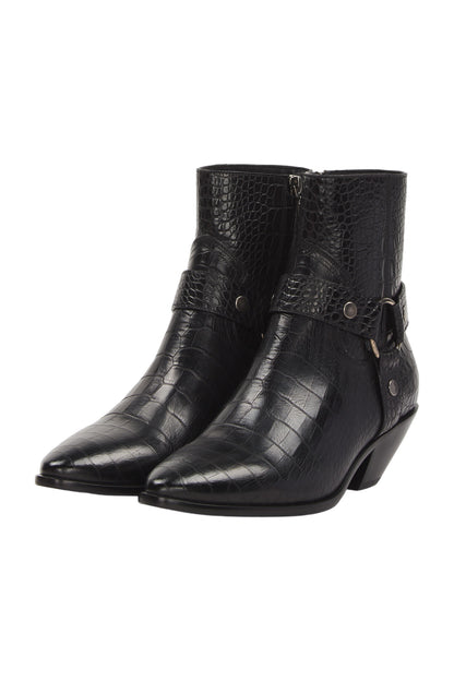 Saint Laurent Ankle Boots Size 40 Schwarz 