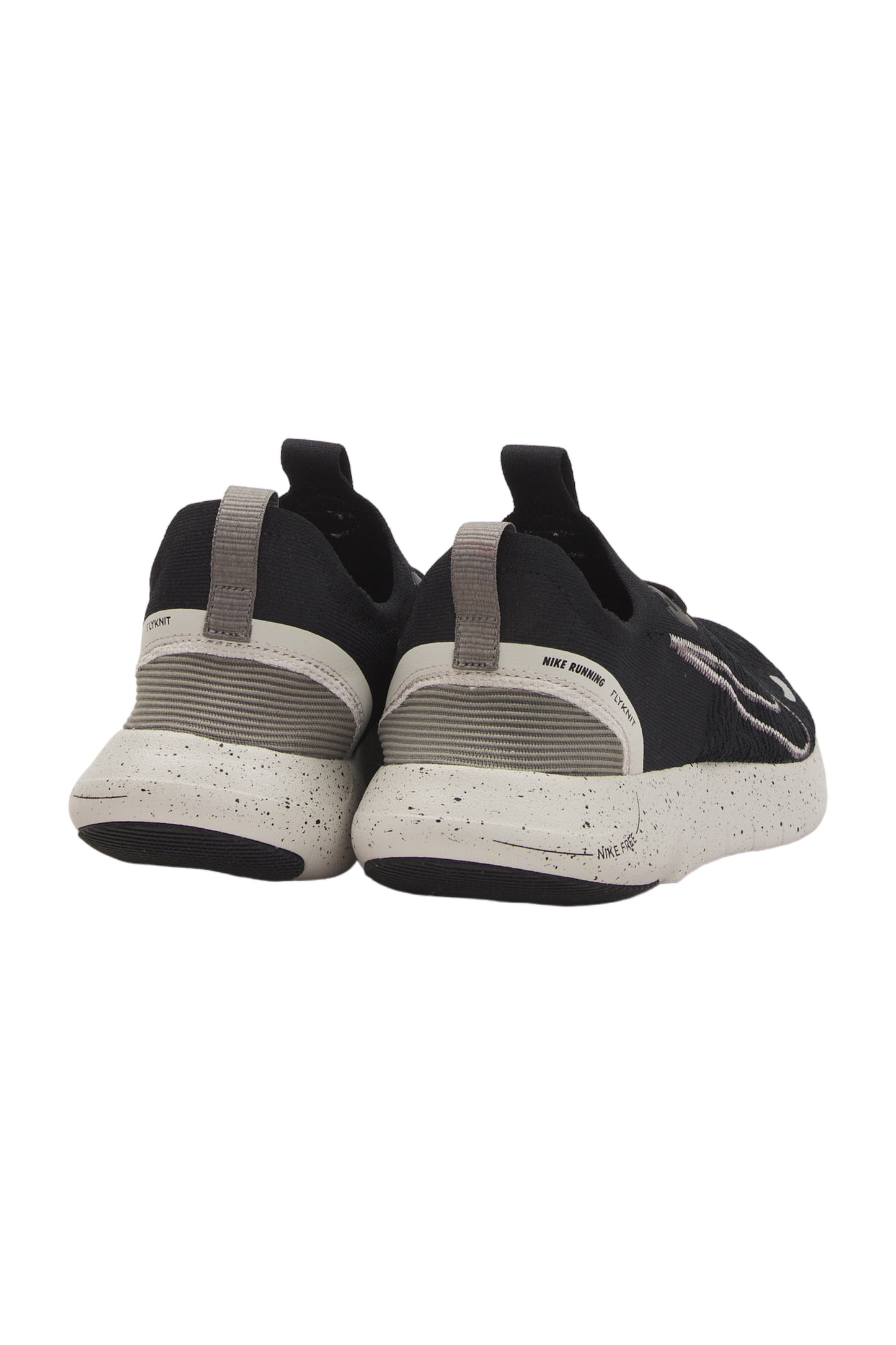 Nike Free Run Flyknit Next Nature Men's Running Shoes - Black/Lt Iron Ore/Grey