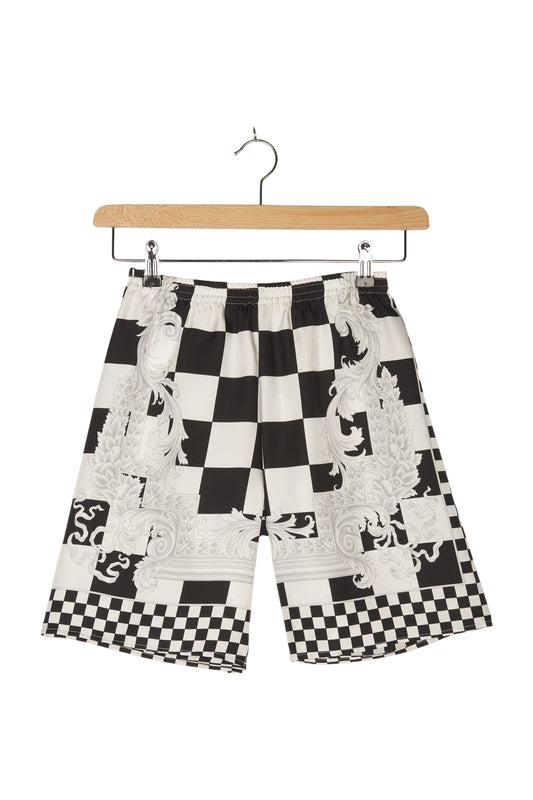 Versace Shorts Kurze Hose Seide Kariert