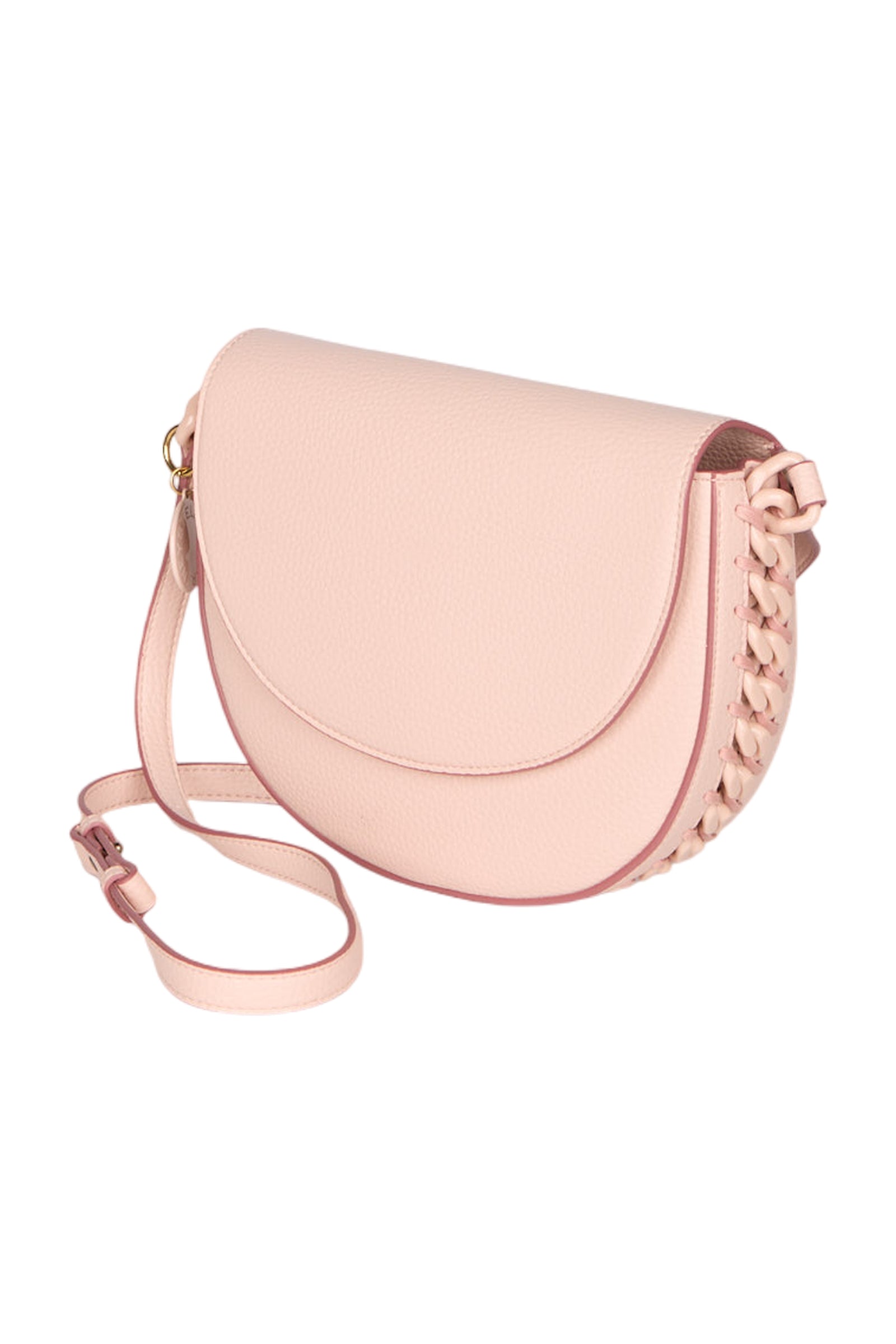 Stella McCartney Frayme Medium Flap Schultertasche in Rosa