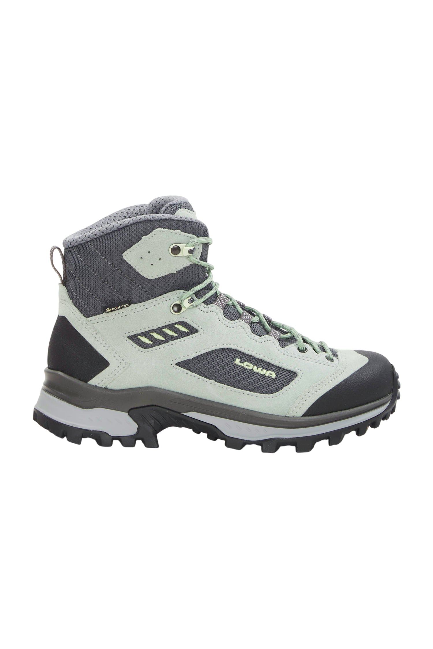 LOWA CORVARA GTX MID Ws Damen Wanderschuhe - Patinagrün/Grau