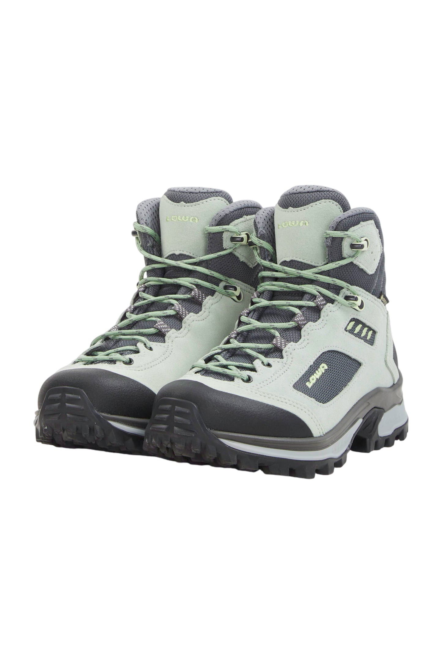 LOWA CORVARA GTX MID Ws Damen Wanderschuhe - Patinagrün/Grau