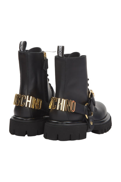 Moschino Schnürstiefeletten Size 38 Schwarz 