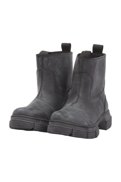 Ganni Gummistiefel Size 37 Grau  