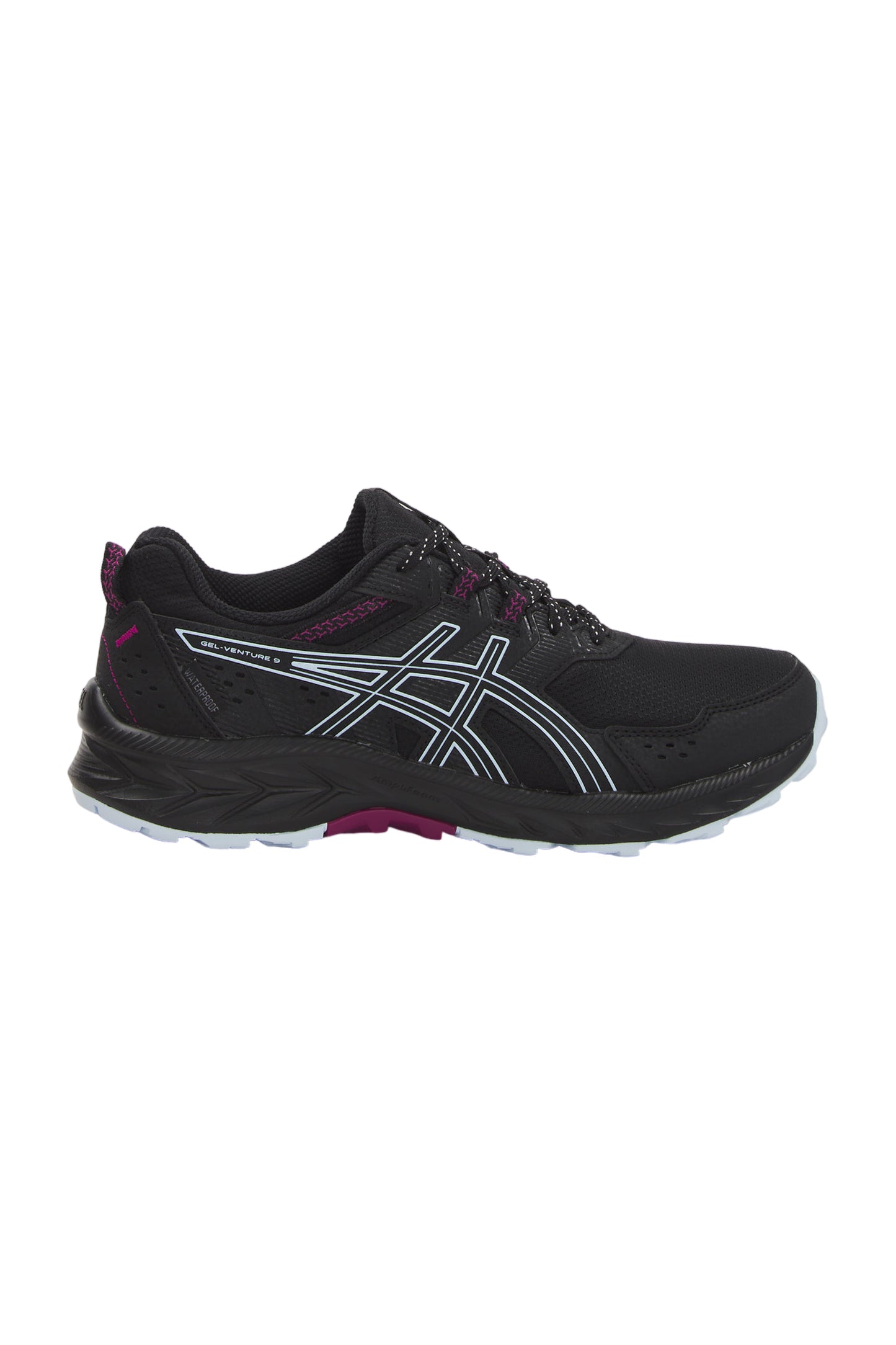 ASICS Gel-Venture 9 Waterproof Damen Trail-Laufschuhe Schwarz/Limette