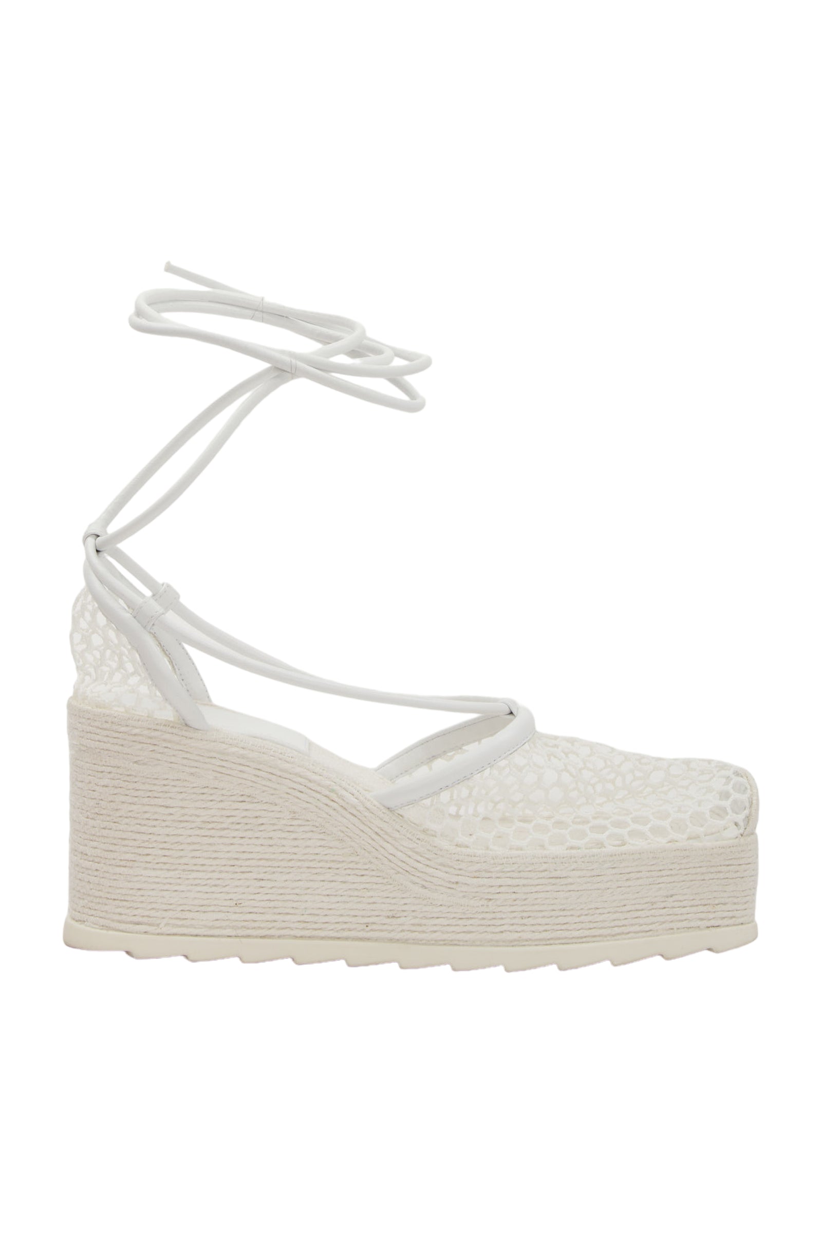 Bottega Veneta Keilsandaletten Size 40 Weiß 