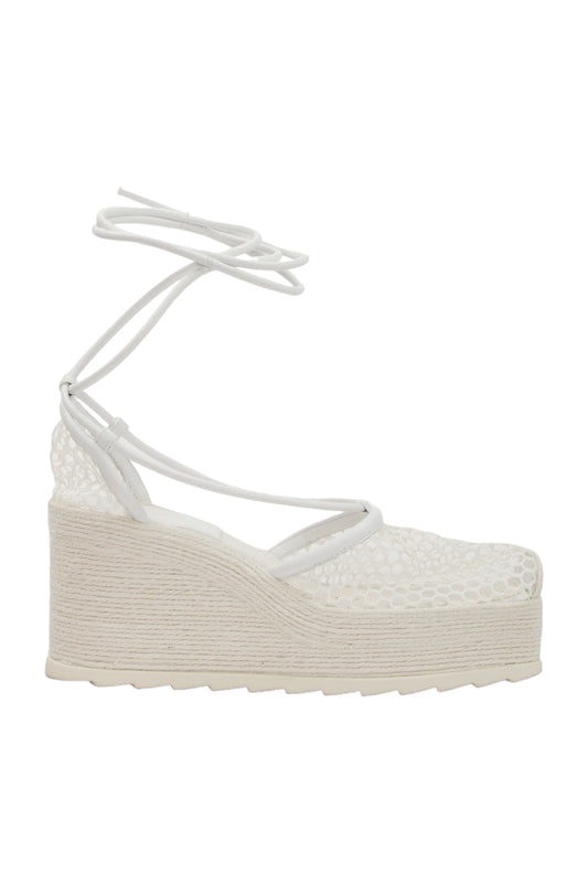 Bottega Veneta Keilsandaletten Size 40 Weiß 