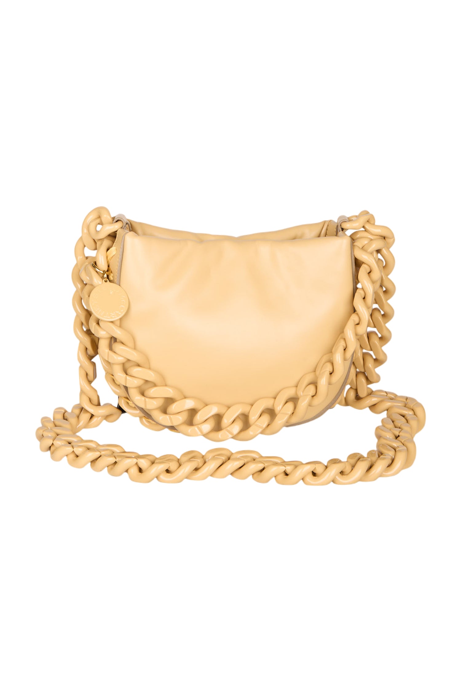 Stella McCartney Frayme Schultertasche Camel