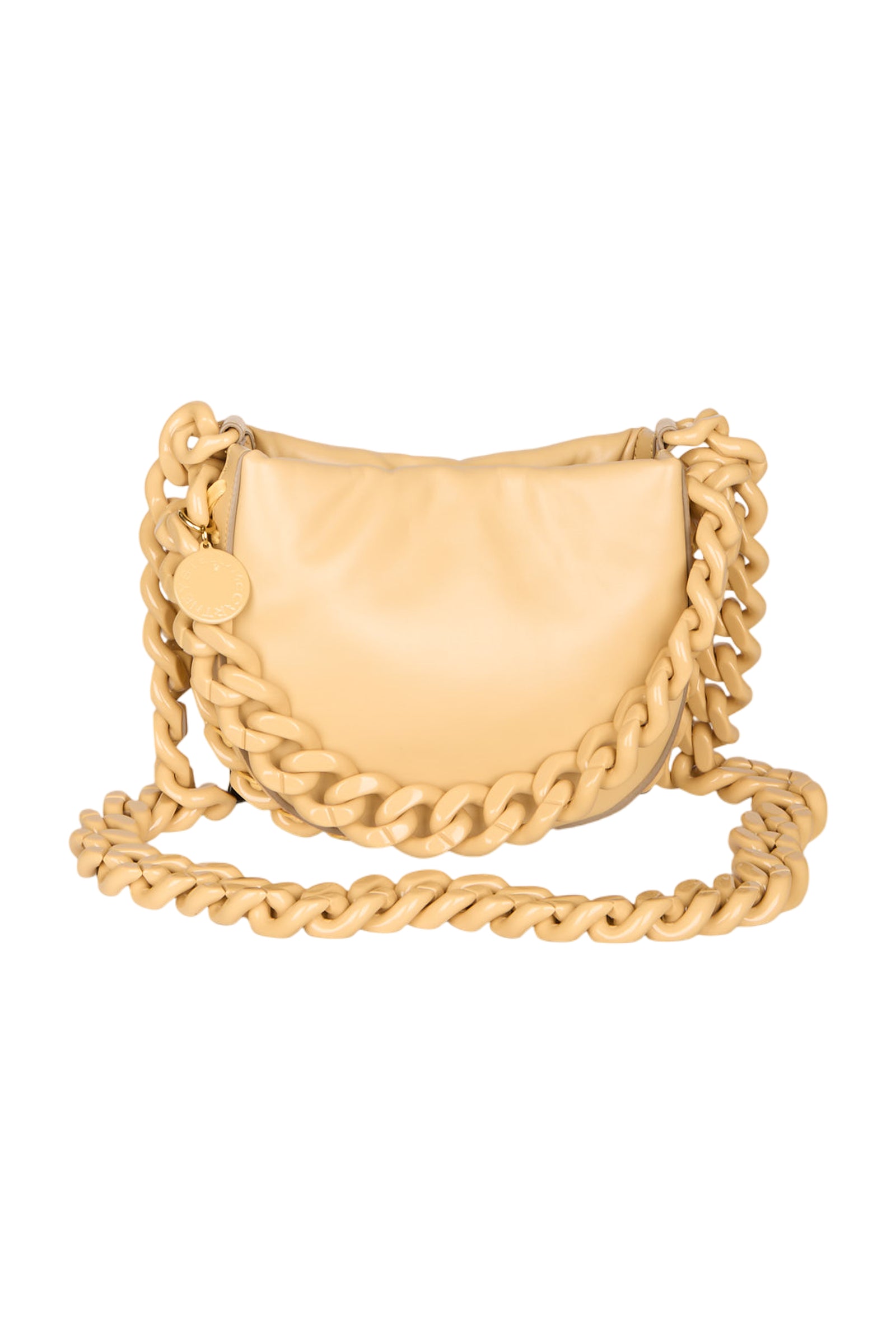 Stella McCartney Frayme Schultertasche Camel