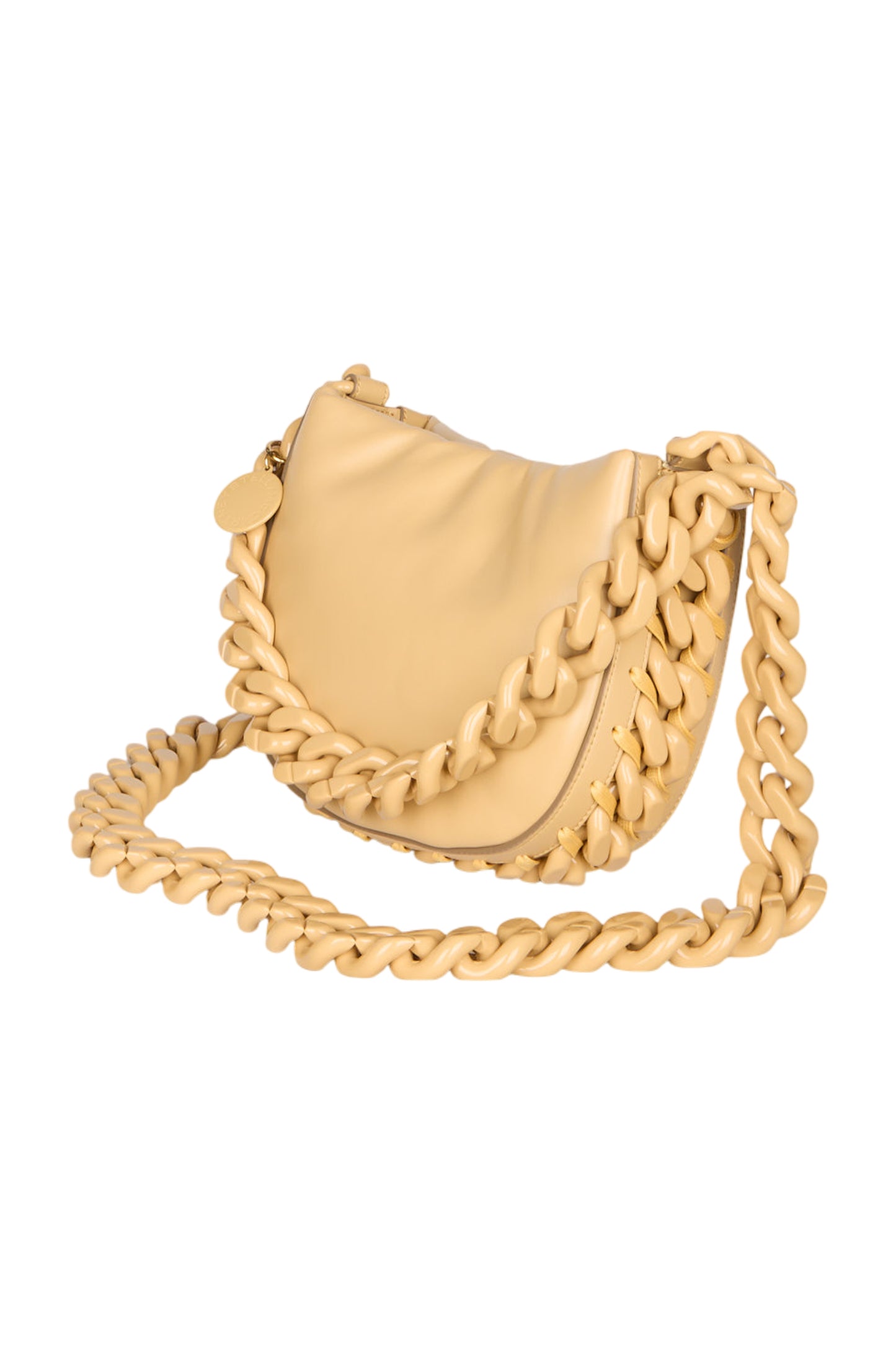 Stella McCartney Frayme Schultertasche Camel