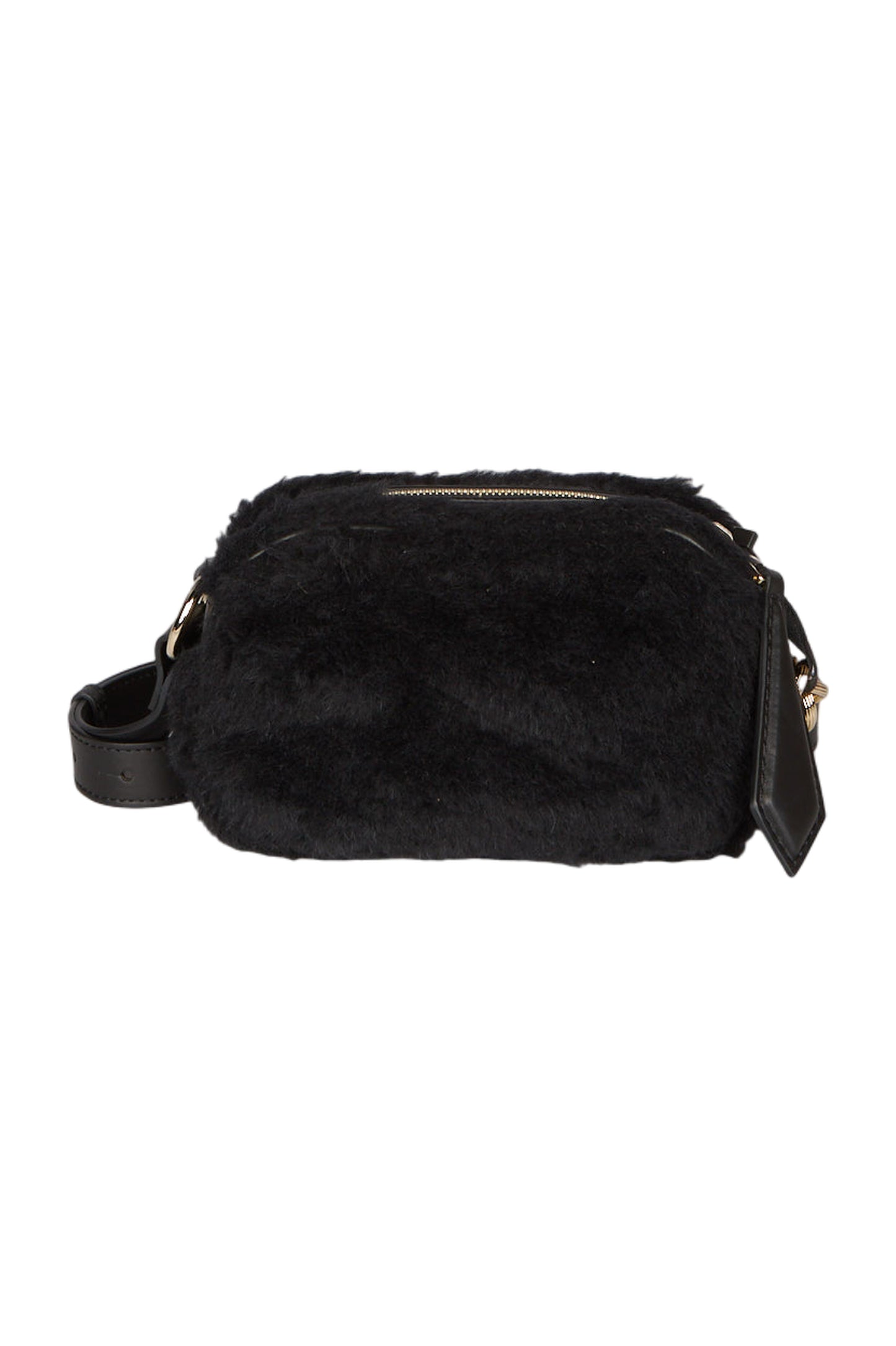 Max Mara Pasticcino Teddy Fur Umhängetasche Schwarz