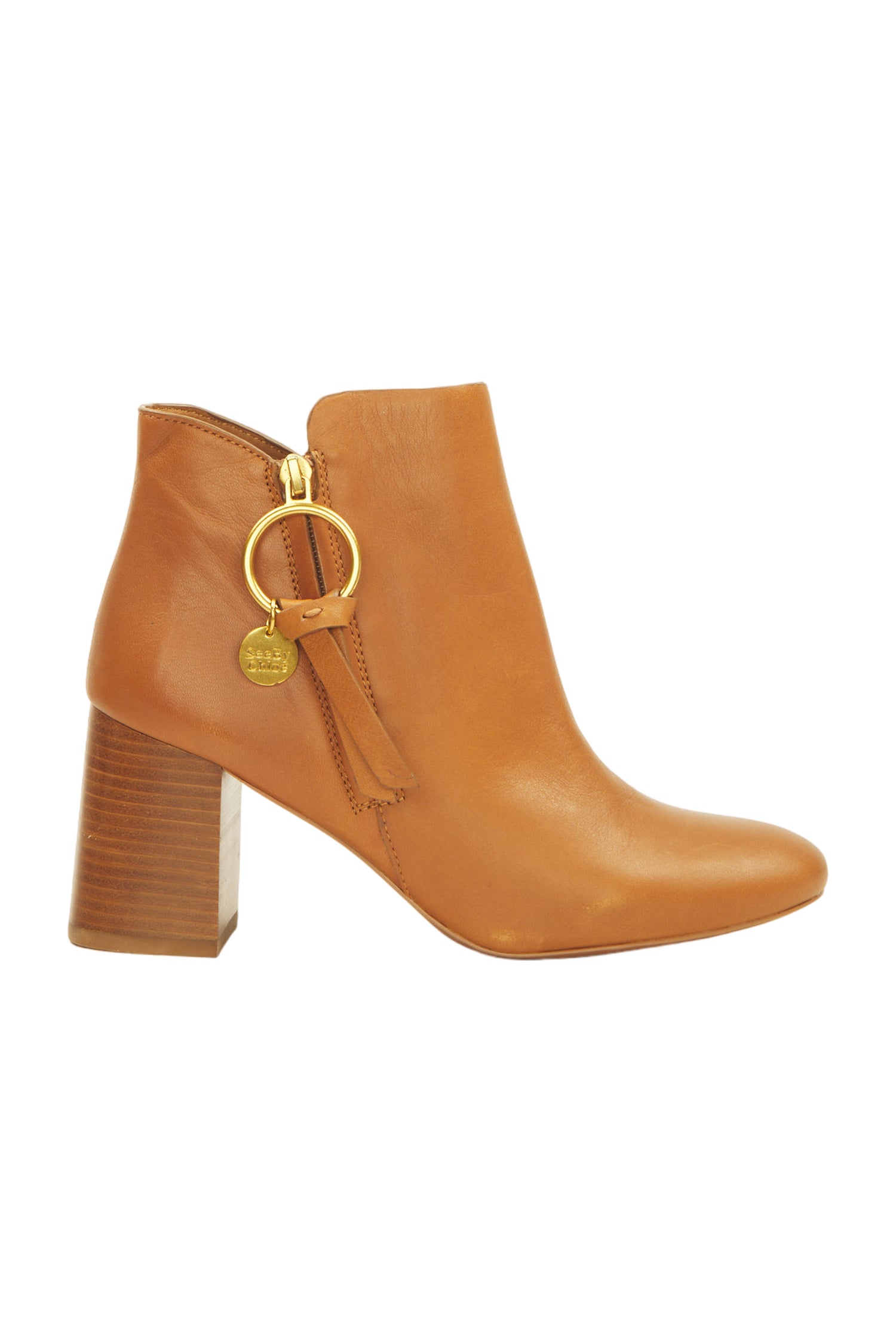 See By Chloé Ankle Boots Size 39 Bronze 