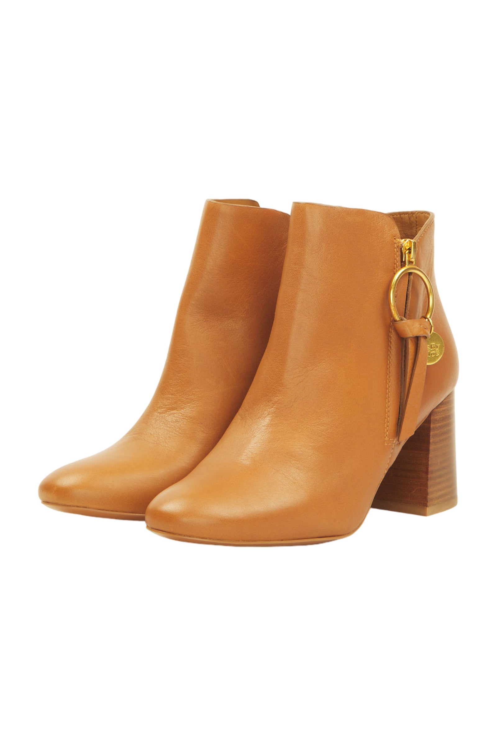 See By Chloé Ankle Boots Size 39 Bronze 