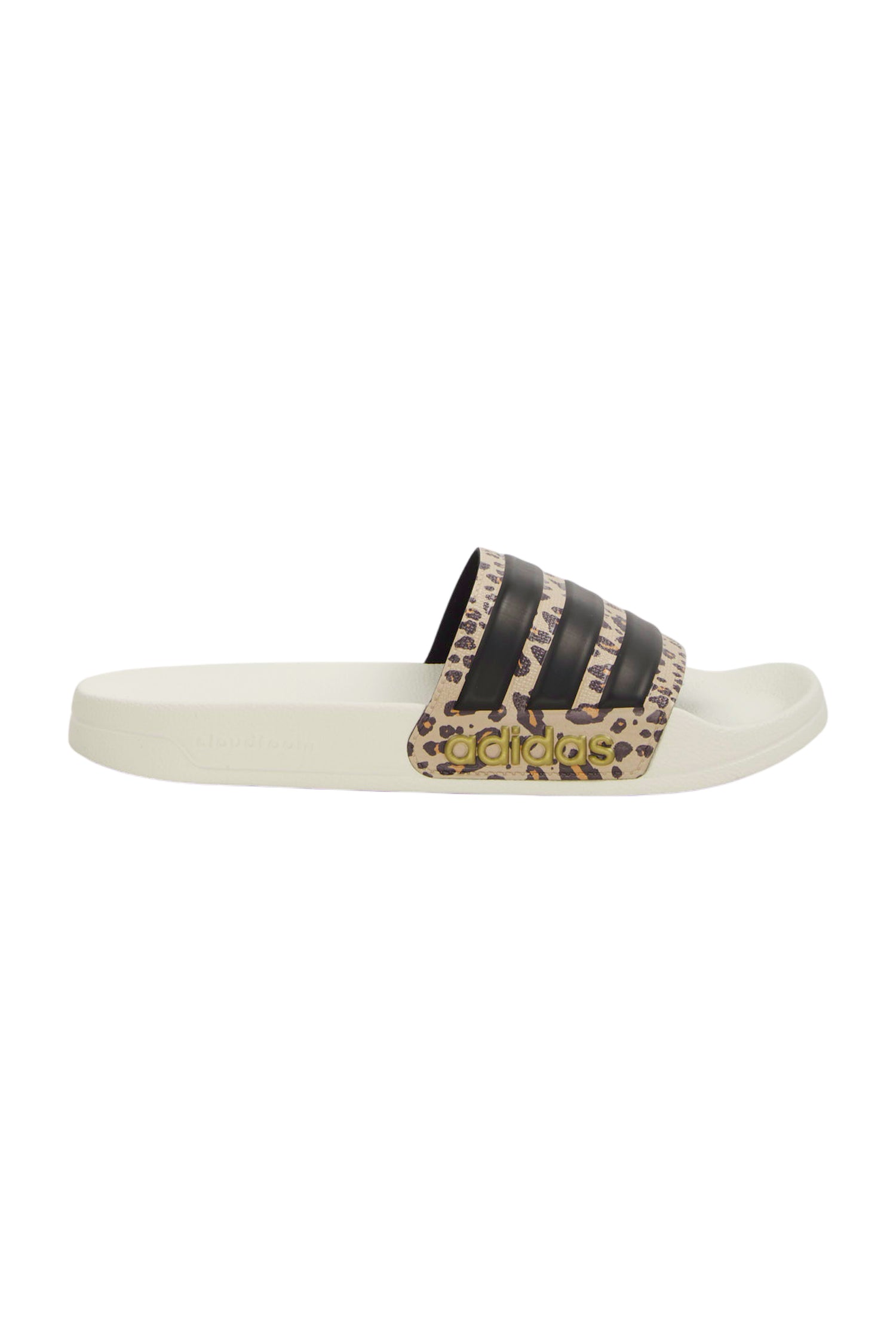 Adidas Adilette Comfort Badepantoffel Damen - Beige/Leo Print