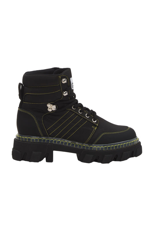 Ganni Schnürstiefeletten Size 37 Schwarz 