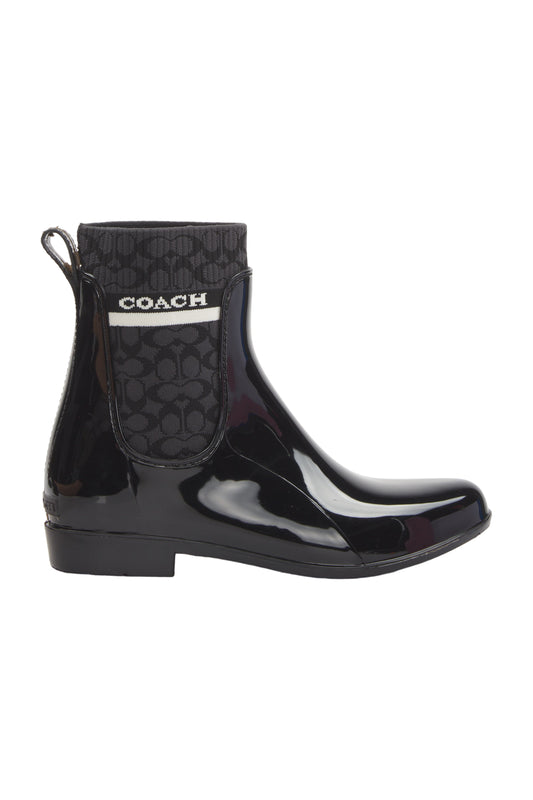 Coach Gummistiefel Rivington Size 39.5 Schwarz 