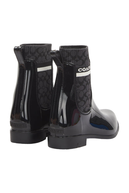 Coach Gummistiefel Rivington Size 39.5 Schwarz 