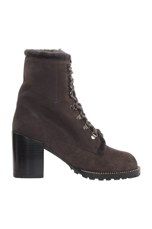 Stuart Weitzman Schnürstiefeletten Size 40 Grau  
