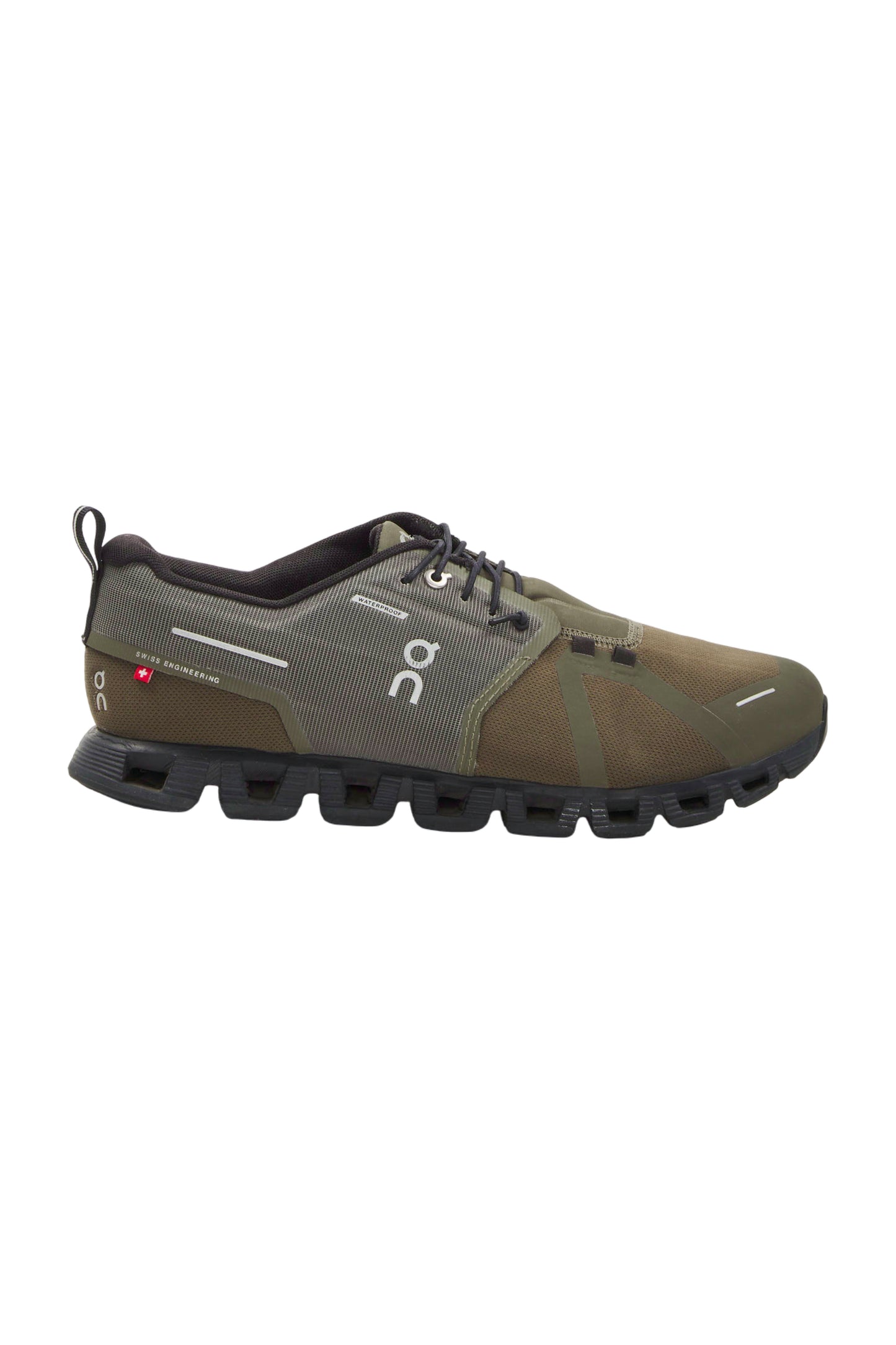 ON Cloud 5 Waterproof Herren Laufschuhe - Olive/Black