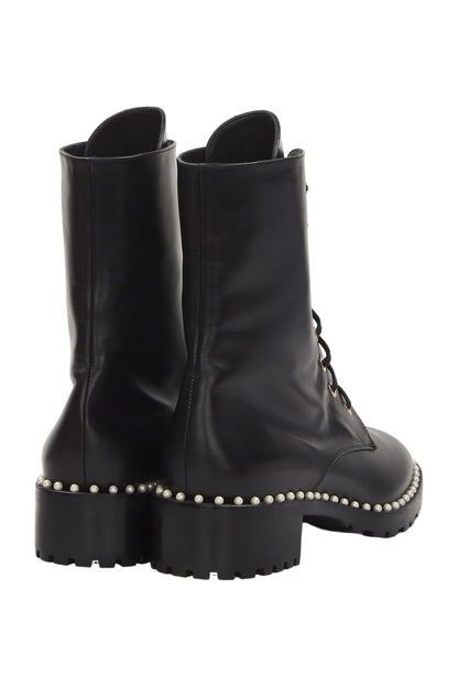 Stuart Weitzman Schnürstiefeletten Size 40 Schwarz 