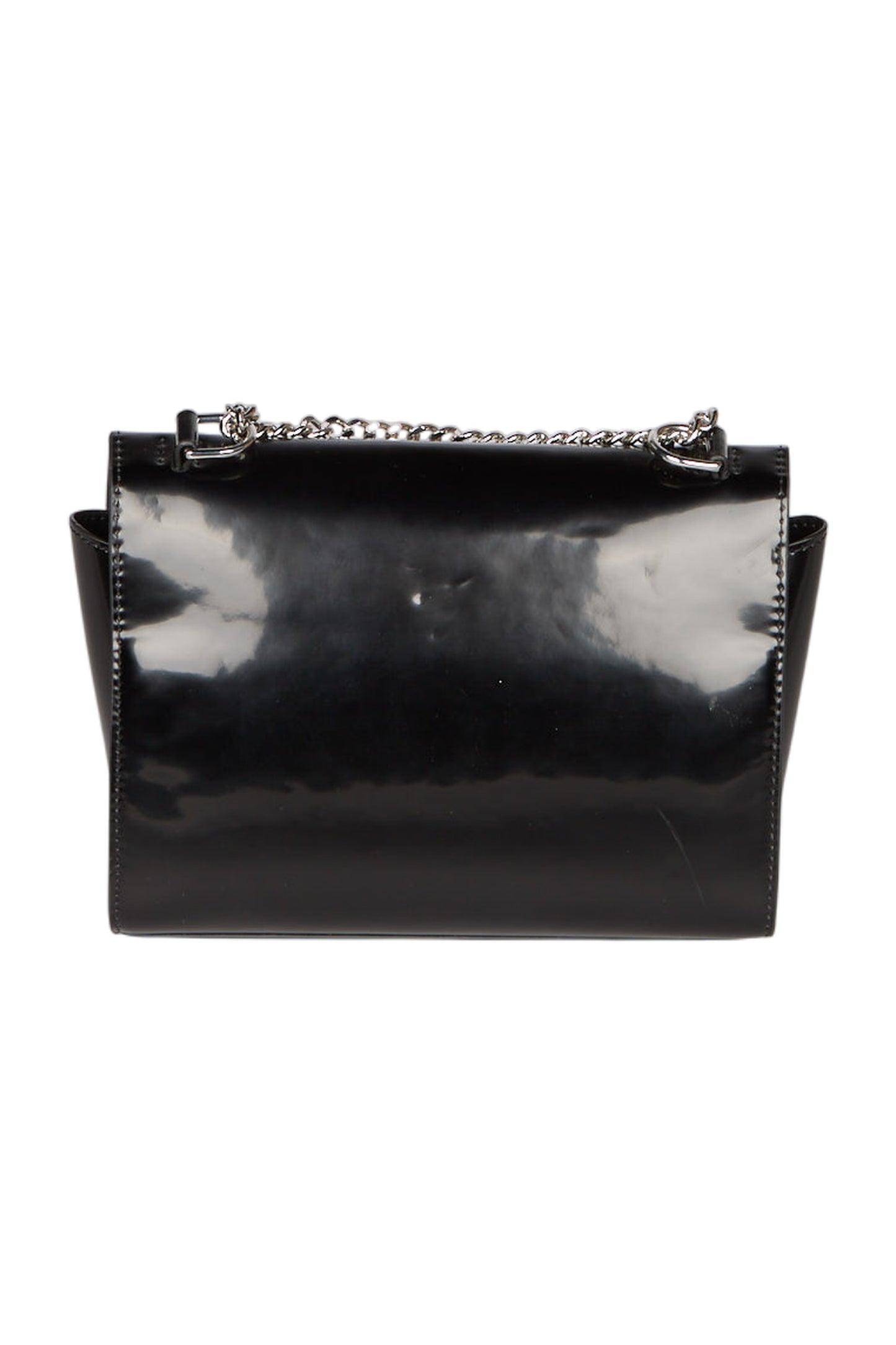  MSGM Handtasche Umhängetasche aus Kunstleder in Schwarz
