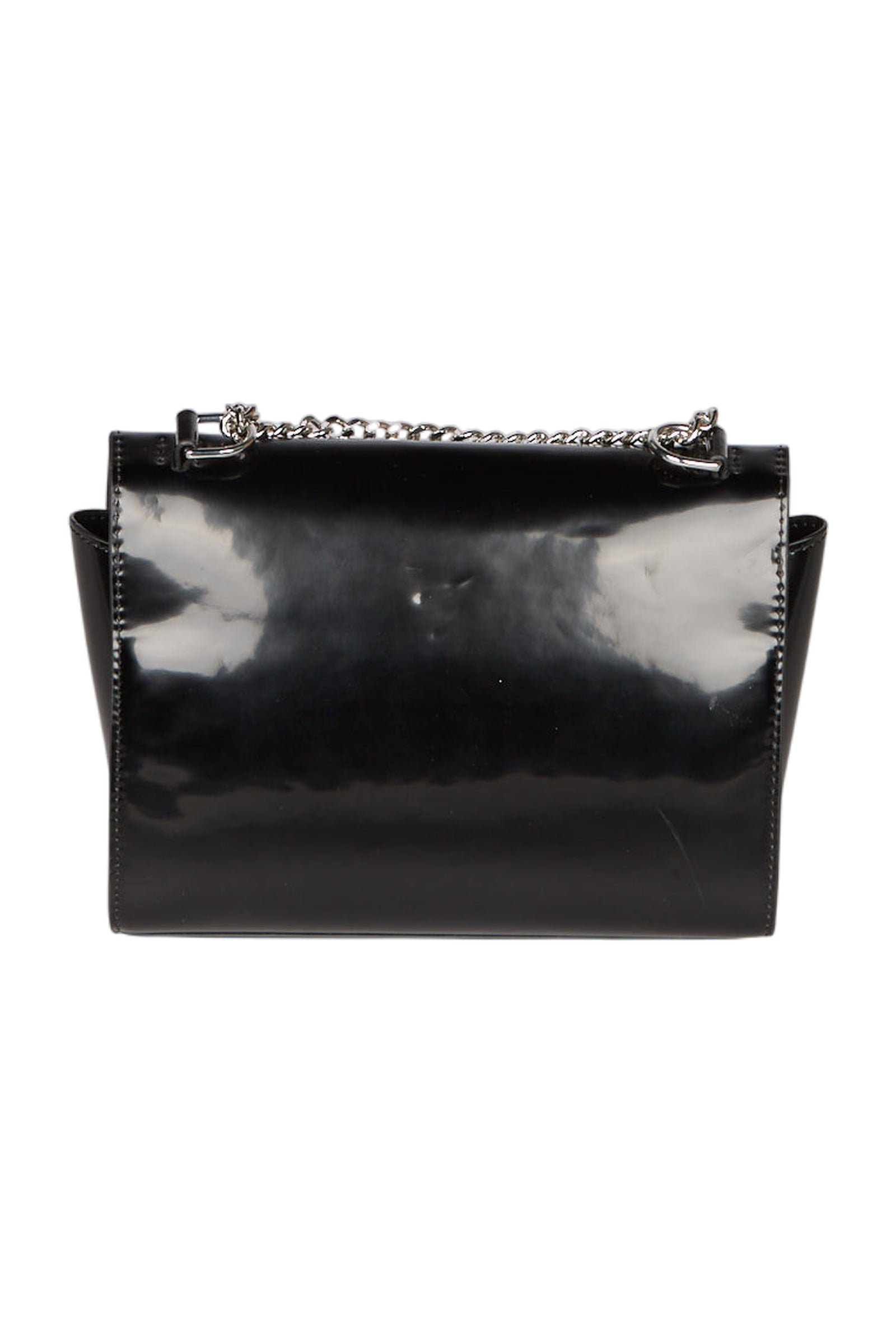  MSGM Handtasche Umhängetasche aus Kunstleder in Schwarz