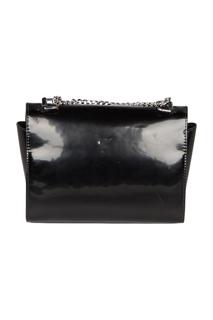  MSGM Handtasche Umhängetasche aus Kunstleder in Schwarz