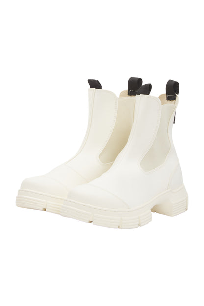 Ganni Ankle Boots Size 38 Weiß 