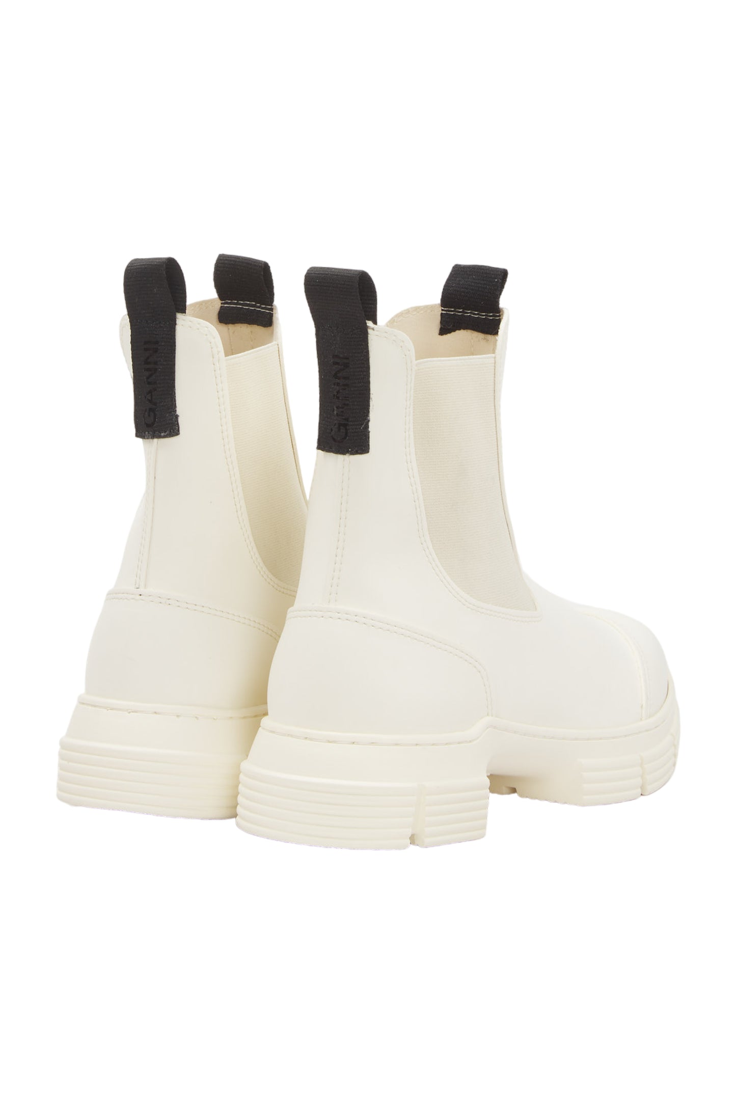 Ganni Ankle Boots Size 38 Weiß 