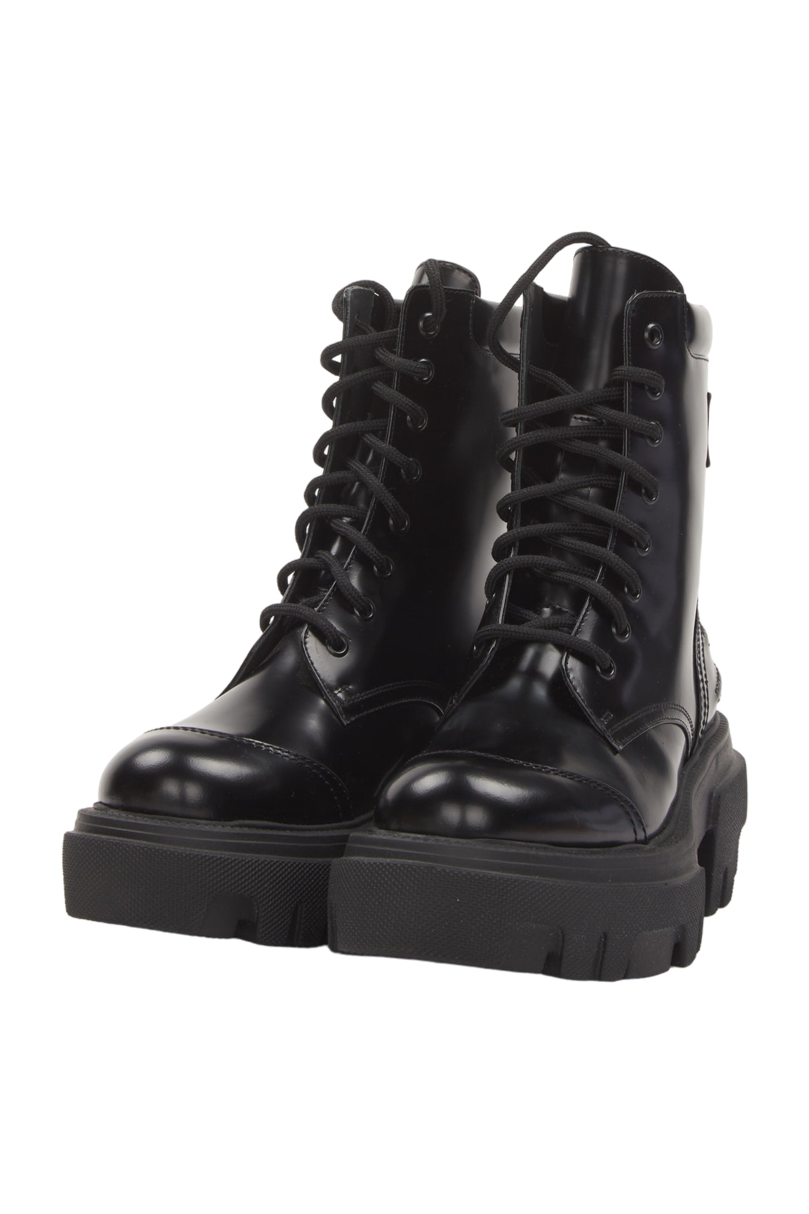 Msgm Schnürstiefeletten Size 38 Schwarz 